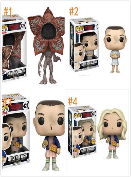 Stranger Things Movie Anime Action Figure Demogorgon Eleven con animazione Eggos 10 cm da 4 pollici Figura modelli pacchetti di scatole di boomboom5681096