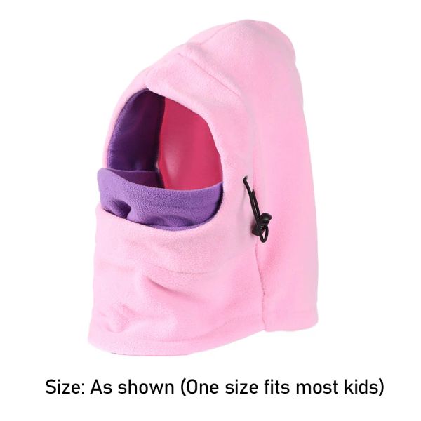 1pc Inverno Kids Balaclava Hat Hat Fleece Térmico Capuz Cap pesco