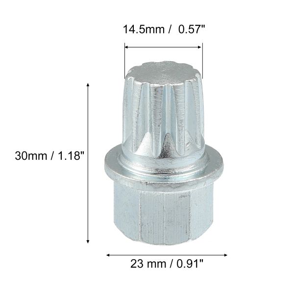 X Autohaux Wheel Lock Lug Nute Antif Theft Cheft Bock Wind Vint Vint для VW для Audi ABC0/10PT ABC1/11PT ABC2/13PT