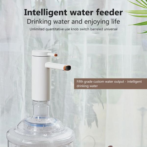 Wasserflasche Pumpe USB -Ladung Automatischer elektrischer Wasserspender Pumpenflasche Wasserpumpe Autoschalter Spender