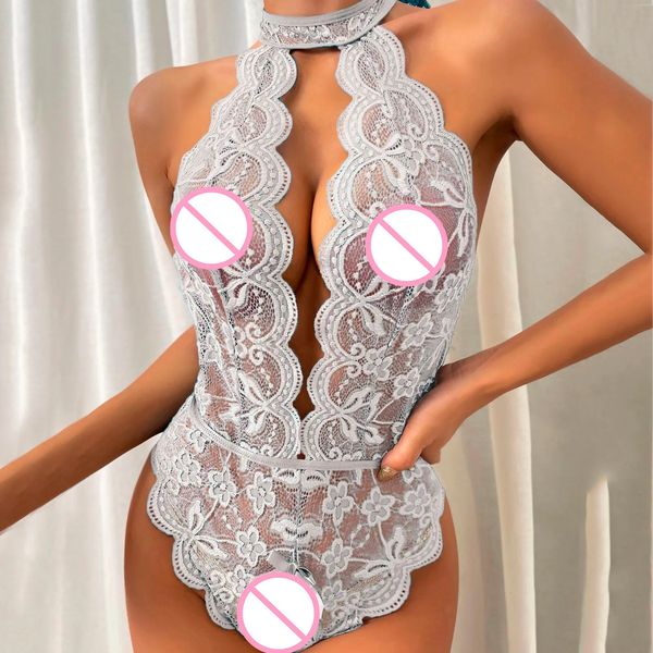 Traje erótica de lingerie de sling de tamanho grande sexy 18 adultos roupas de roupa íntima adulto crochia aberta vestido sexy babydoll roupas de dormir 240401