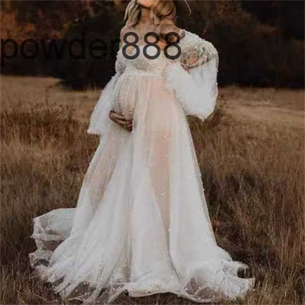 2024 Damen Kleidungsfotografie Schwangeres Rocknetz Nagelperle Eleganz Mode Hochzeit Abendkleid