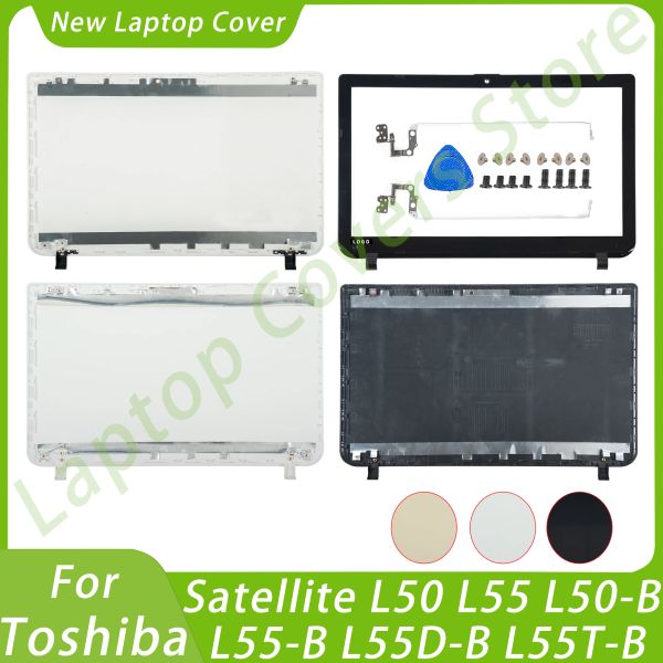 Toshiba Uydu için Dizüstü Bilgisayar Kapakları L50 L55 L50B L55B L55DB L55TB LCD GERİ KAPAK ön çerçeve Defter Parçaları Değiştirme