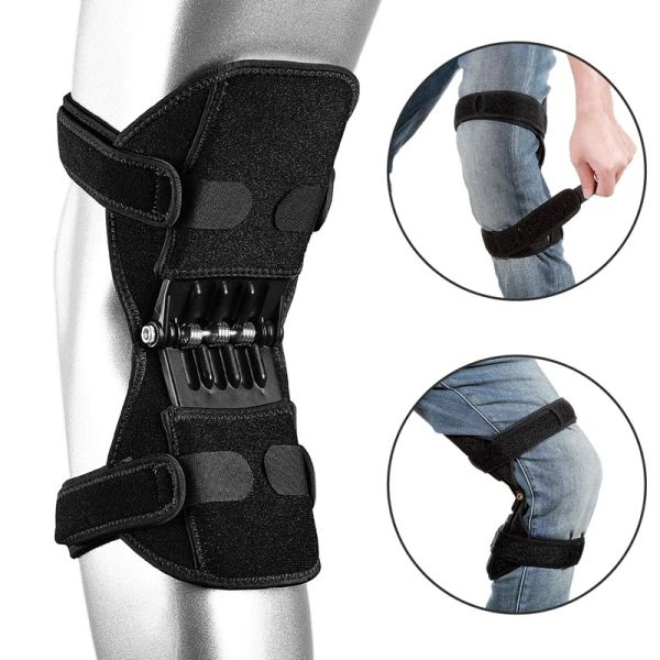 Guochi di supporto articolare per ginocchiere traspirante senza slip sollevatore di rimbalzo della forza di rimbalzo delle gambe protezione per le gambe