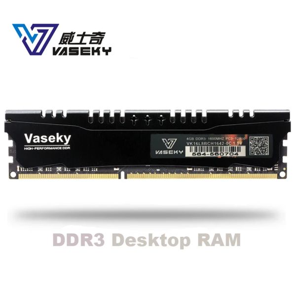 RAMS Vaseky 2GB 4GB 8GB 4G 8G 2G PC Memória RAM Memoria Module Computador Desktop PC3 DDR3 12800 10600 1600MHz 1333MHz 16GB 32GB