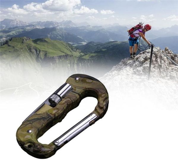 5 in 1 Multifunktional Hanging Schnalle Tool Wanderflächenklettern Klettermesser Multifunktional Carabiner Climbing Extreme Sports7582434