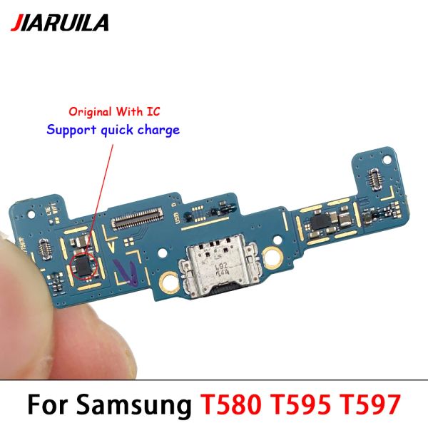 100% Новая плата разъема для зарядки USB для Samsung Tab A2 10.5 2018 T590 T595 T597 SM-T590 T595C T595N Flex