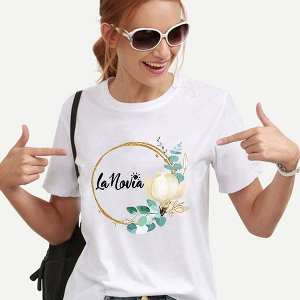 Bachelorette Hen Partisi T-Shirt İspanyol Kızlar Bekar Veda Tshirt Gelin Düğün Tops Takım Gelecek Gelin Gelin Nedime Tees olmak