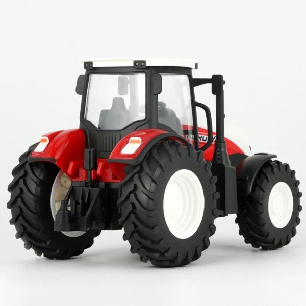 RC Tractor Trailer 1/24 con giocattoli a LED Farm Farm Set a 2,4 GHz Simulatore di camion per camioning per auto per bambini regalo per bambini