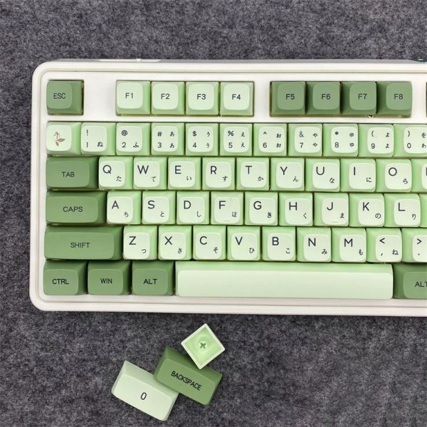 Tastiere 123 chiavi matcha verde keycap giapponese tintura sublimazione pbt xda keyCaps per tastie di tastiera meccanica mx switch tappi per tastiera meccanica personalizzato