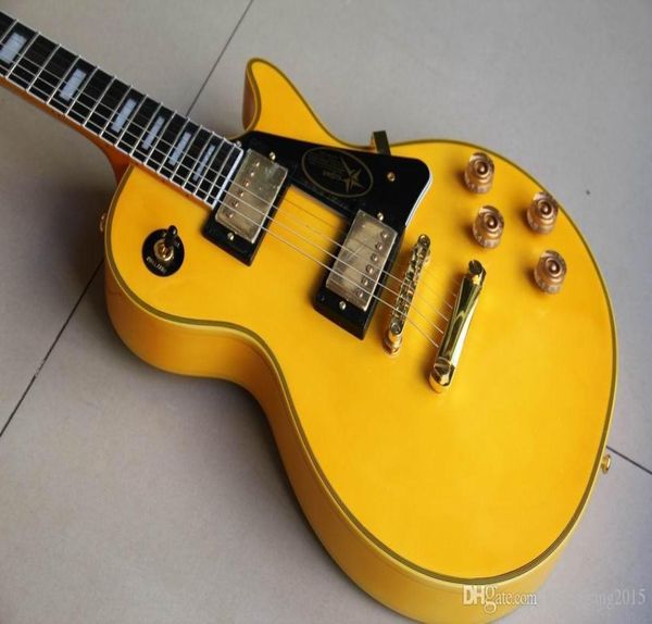 Ganz neue Waren Cibsonlpcustom Randy Rhoads E -Gitarre Ebony Fretboardfreside Binding Yellow Burst 120105 2850942