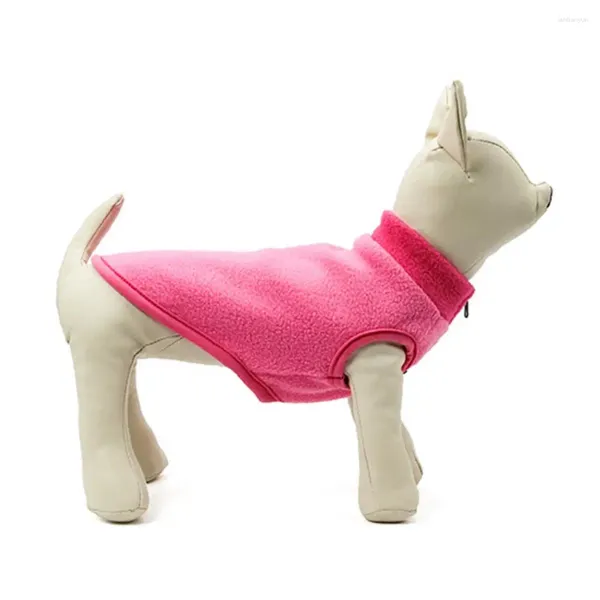 Vestuário de cachorro leve camisa de colete de traje de lã de traje de inverno macio macio para ao ar livre