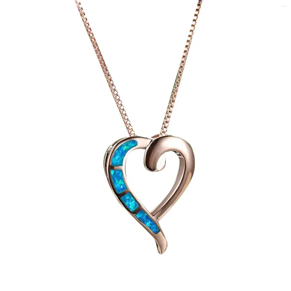 Catene a forma di cuore collana a pendente cristallo gioiello regalo per la mamma per gli amanti di San Valentino