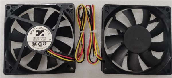 Fan de refrigeração nova para 8010 5V ARX FD1280S3042C 8015 12V 0,16A FD2480A1051C 24V 0,2A FAIS DE CHASSIS DE WIREW