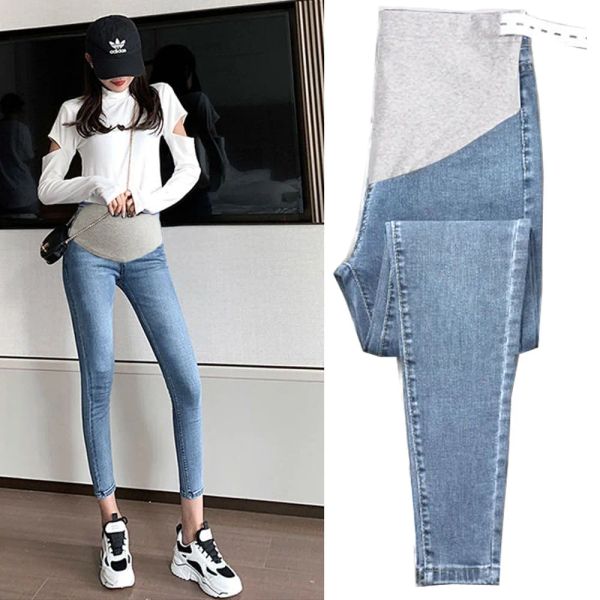 Calça de maternidade jeans para mulheres grávidas Roupas de enfermagem Pregnances Pernelas de calça Gravidas Jeans Maternidade Roupas