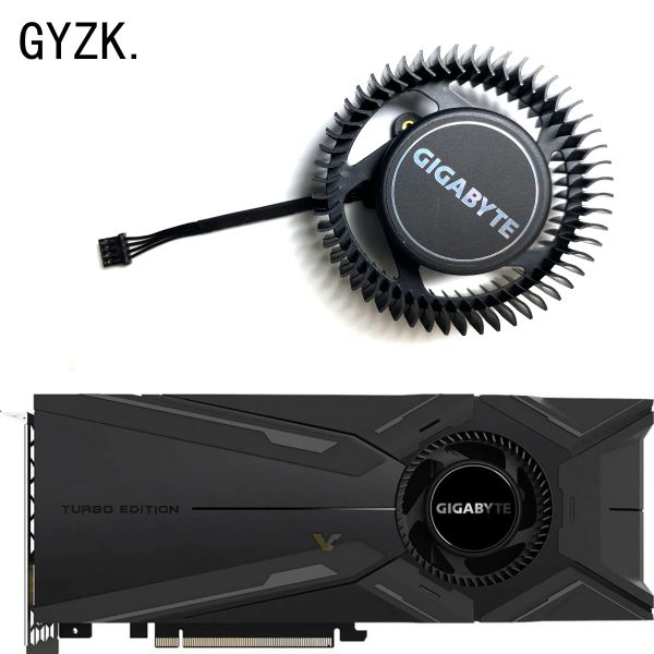 Pads New для Gigabyte GeForce RTX2080 2080TI GTX1080 1080TI N970 Турбо -графическая карта Замена вентилятора PLB07525B12HH