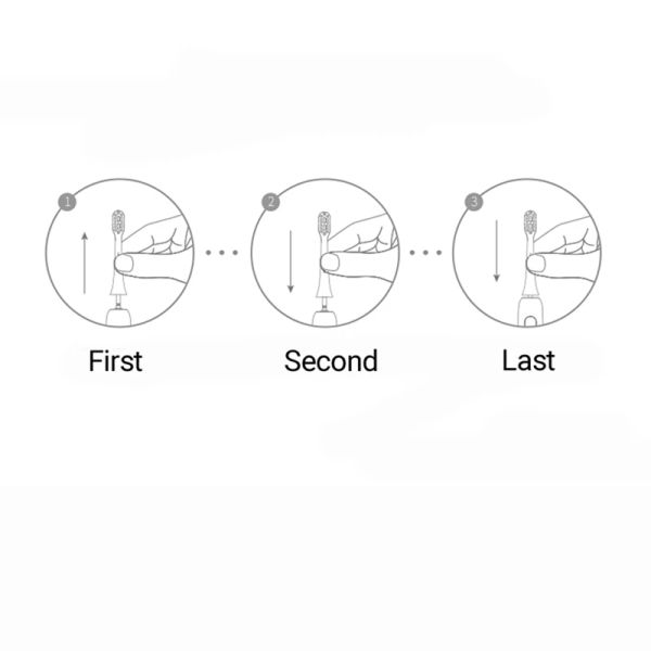 Acessórios de 10pcs para Huawei/LeBooo/FUPAI/KKC/ZR Smart Electric Toothbrush Brush Heads Substitua a cabeça do pincel B