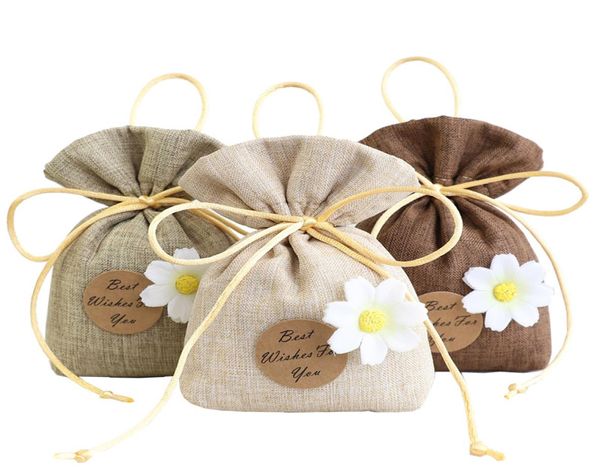 Sachet -Bag -Kordelzug leerer Süßigkeit Kräutertee -Paket Kleine Geschenktüte Lavendel Aromatherapie Blume Süßes Schlafzimmer Deodorant7104506