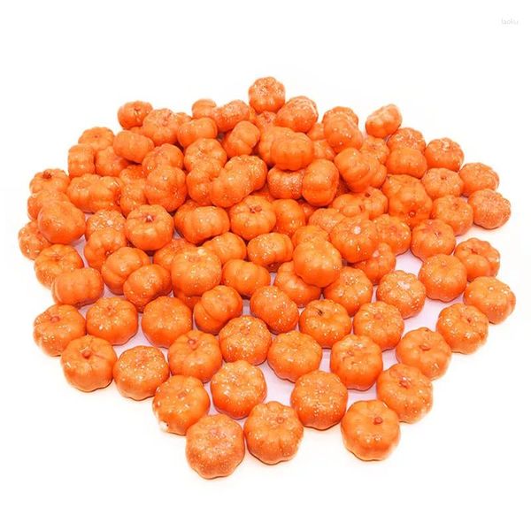 Dekorative Blumen 25pcs Halloween Kürbisse Mini gefälschte Gemüse künstlicher Kürbis DIY Craft Thanksgiving Herbst Harvest Dekor