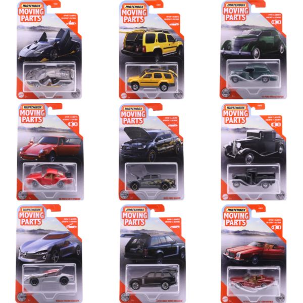 Matchbox -Bewegungsteile 1:64 Buick Riviera Centenario Nissan Xterra Divco Milk Truck Tesla Modell X Metall Diecast Car Model FWD28