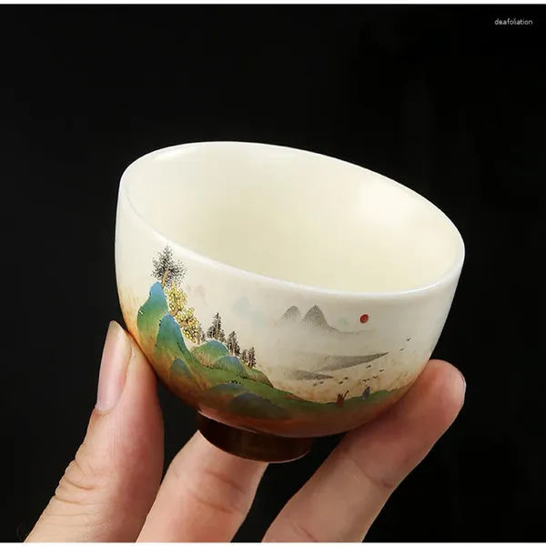 Кружки большой керамический чайный чашка фарфоровые чайные чайные чая Японская набор вода Мастер Одинокая керамика Stoare