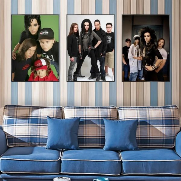 1pc tokio hotel poster adesivi d'arte murali decorazioni decorazioni per la sala giochi per la sala regali kawaii hd pittura auto da gatto