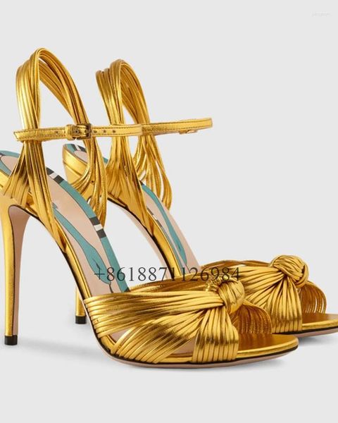 Sandálias finas trançadas peep toe verão mulheres estiletto salto alto tira fivela design de tira de tamanho grande telha de cor personalização de cor