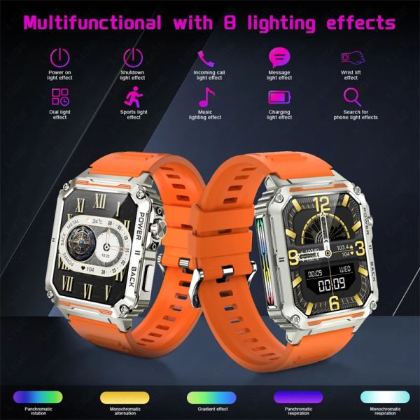 Ultra Long Standby Men Smartwatch Planking Light ao chamar Smart Watch Sports Women Dynamic com Live Blood Oxygen Detection