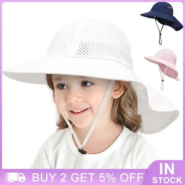 Boinas confortáveis Sunhat Dome Design Design UV Chapéu feminino Refrigendo crianças Bucket amplia e amplia a borda do verão