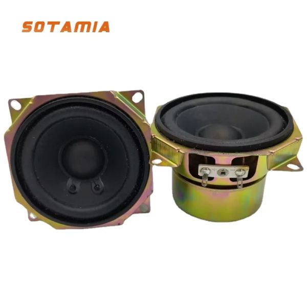 Lautsprecher Sotamia 2pcs 3 Zoll Audio Full Range Lautsprecher 4 Ohm 30W HiFi Lautsprecher Stoffkante Papierbecken Sound für Panasonic Sound für Panasonic