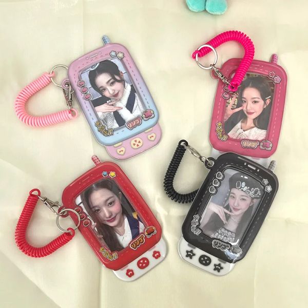 Porta fotocarcata Kawaii Frame immagine KPOP Porta della scheda per telefono cellulare schede idolo Display Frame di portachiavi acrilici Decorazioni