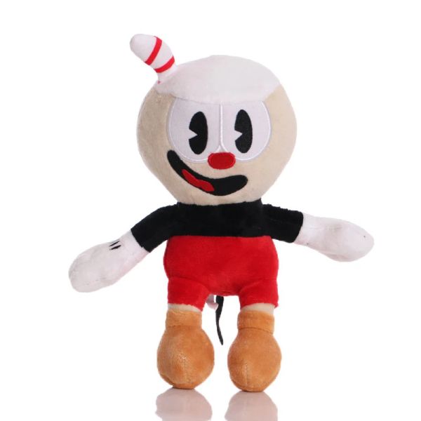 Cuphead Plush Doll Mugman Toy Adventure Game The Chalice Devil Legendary King Dice Cala Maria Фаршированная подушка поклонника поклонника