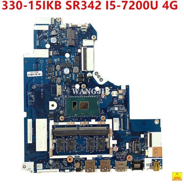 Mãe -mãe usada para Lenovo 32015isk 32015IKB 32017IKB 33015IKB Laptop Motherboard SR342 I57200U 4GB NMB241 100% testado OK