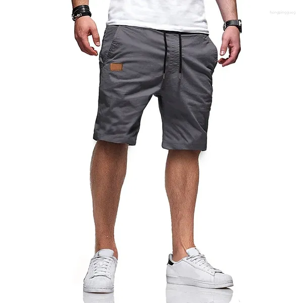 Pantaloni da uomo cortometrali hip hop estate in cotone pantaloni casual che corre sport street di alta qualità.