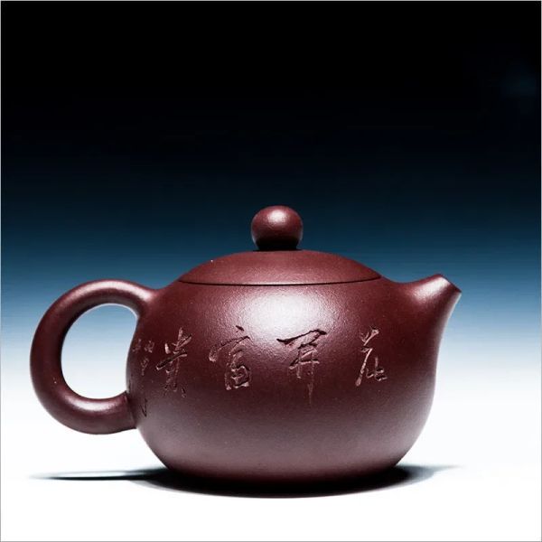 Cinese yixing tea pot pot viola argilla xishi bonlievite set di tè fatto a mano regali personalizzati filtro foro autentico