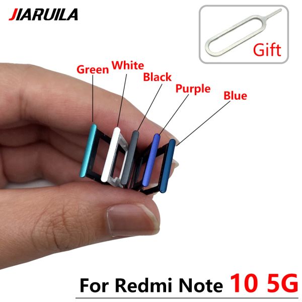 Nova substituição para Xiaomi Redmi 10 10c Nota 10s 10 5g 10 Pro Sim Card Chip Slot SD SD Bandejas Adaptador + PIN