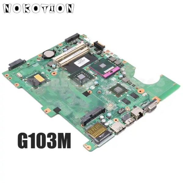 Placa -mãe NokOtion da00p6mb6d0 517837001 para hp compaq pré -mario cq61 g61 laptop placa -mãe ddr2 g103m gpu cpu grátis