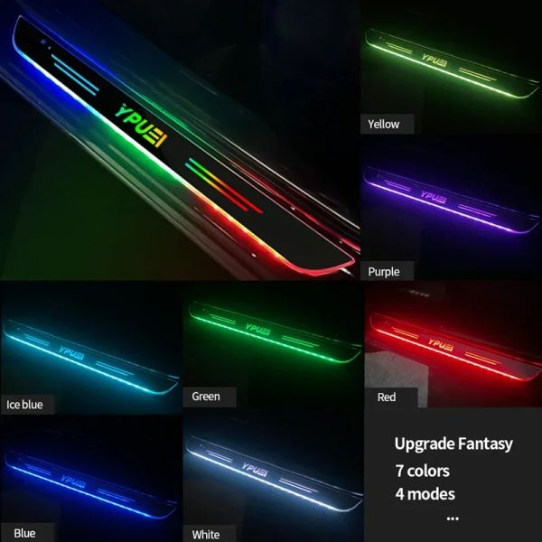 Personalizzato per Renault RS Clio Scenic Logan Megane Car Welcome Porta illuminata Light Light Light Lamp Lamp Auto Decorazione