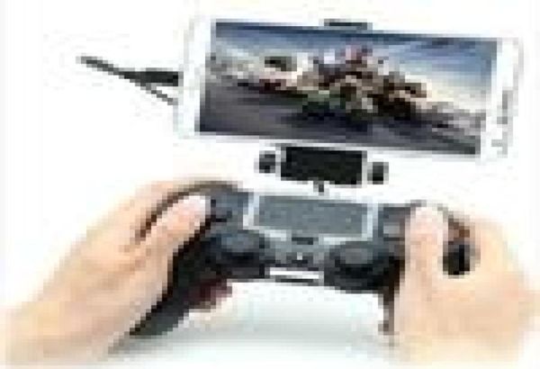 Black Smart Phone Clip Mount Mount Suport de aparelho ajustável para PlayStation 4 para controlador7546764