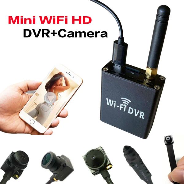 Lens Mini WiFi DVR System 1ch 1080p WiFi Recorder 2MP Mini Kamera Videoüberwachungsrekorder AHD DVR Video -Datensatzbewegungserkennung