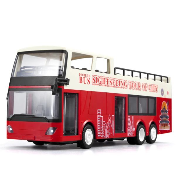 Auto doppia E RC grande autobus turistico elettrico 1/18 Remoto Control Auto Travel Travel Bus Toys Light For Children Regalo E640
