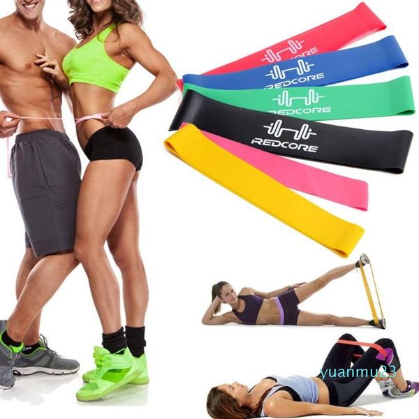 6 PCSSET Band Stretch Band Strength Strength Training Resistance Exercício Bandas para Fitness de academia em casa