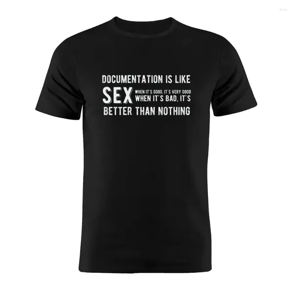 Camisetas masculinas CLOGON UNISEX Camisa Programação Joga Documentação Programador Desenvolvedor da Web Codificador Funny Artwork Tee