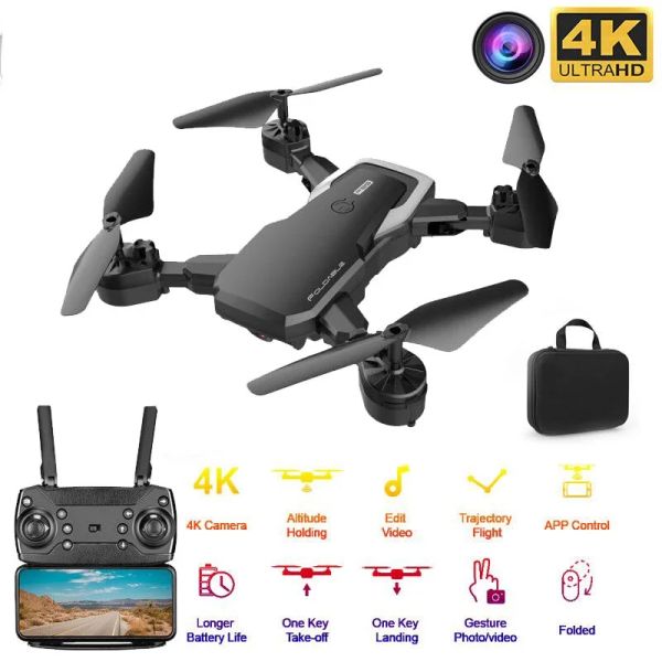 Droni F85 RC Drone 4K HD Camera HD Professional Aerial Photography Helicopter 360 Grad Flip Flip Foot Piegable Best Gift for Children