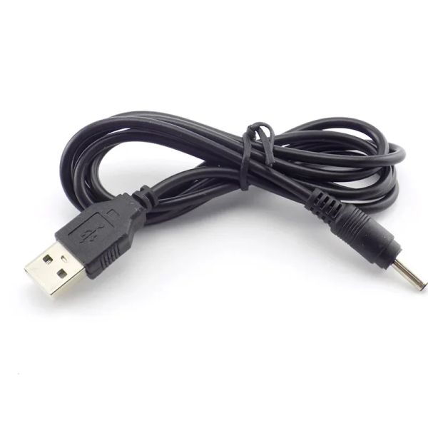 ANPWOO 3,5 mm Mirco USB CABO DE CABEÇA DC Adaptador de alimentação DC Lanterna do carregador para lâmpada de lâmpada da cabeça Bateria recarregável- Cabo de carregamento USB para lanterna