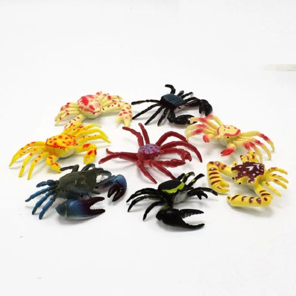 12pcs Insektenmodell Plastiktiere Figuren Sammlungsfähige Figuren zappeln billige winzige Kinder Spielzeug Tiere Meer Spielzeug Kinder GIF