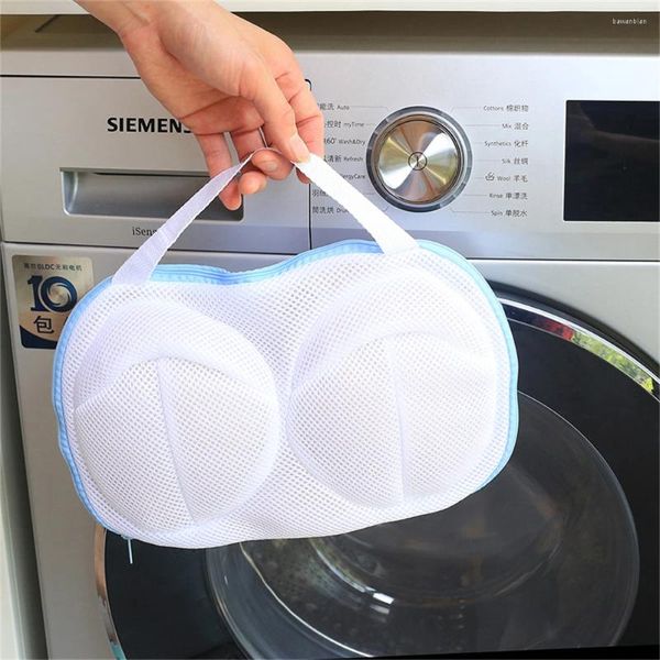 Bolsas de lavanderia de lingerie anti-deformação Bra malha de malha de poliéster Brassiere Limpeza de máquina de lavar esportes de roupas íntimas