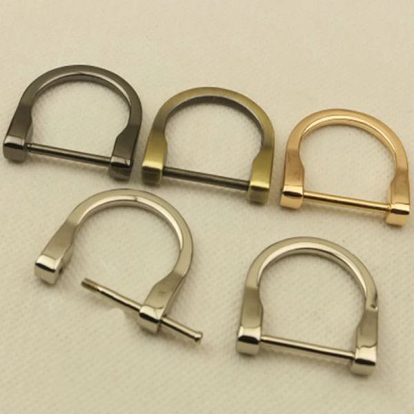 1 pc Metall abnehmbar abnehmbare offene Schraube D Ring Schnalle Häppchen Klasze Leder Bastelbeutel Gurt Gurte Schulterganting heiß