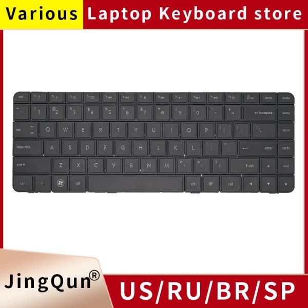 Teclados teclados Espanhol Inglês Teclado para HP G42 para Compaq Presario CQ42 G42 Série US Laptop Teclado Black