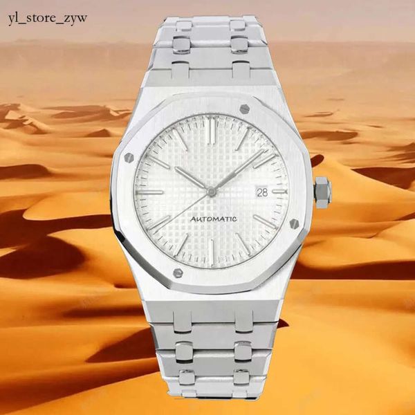 Business Mens Watch hohe Qualität 41mm Uhren Automatische Bewegung Sapphire Glass 5 atm Gummi -Uhrband -Tauch Super Luminous MEN WAS WASHEMAR AUDMAR WATCH